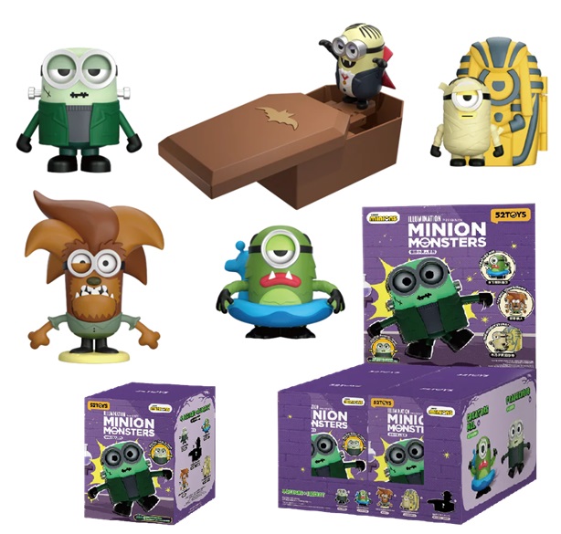 MINIONS MONSTERS Series 8,5cm figurina In Blind Box (10×13,5cm) In espo da 4pz 5ass…x4…x72